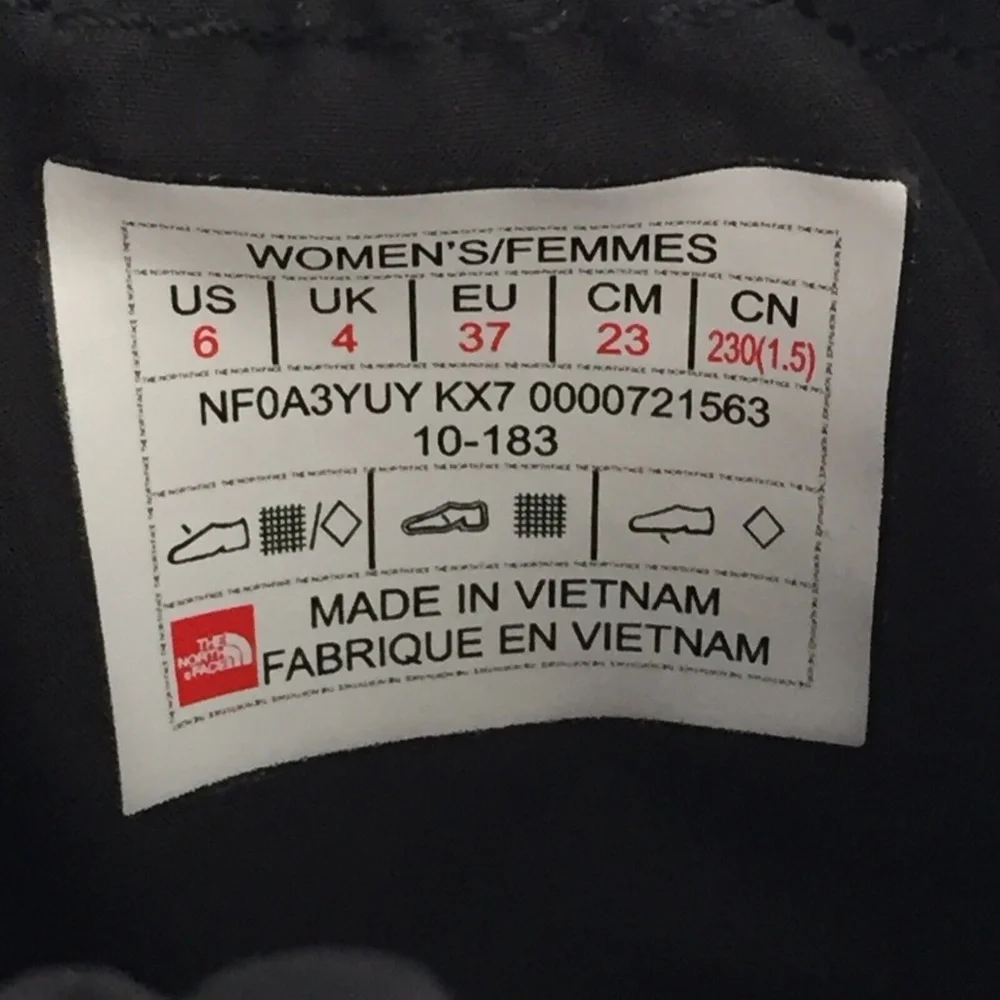 The North Face Women Thermoball Winter Ankle Boots Booties 2017 Quilted 6 EUC